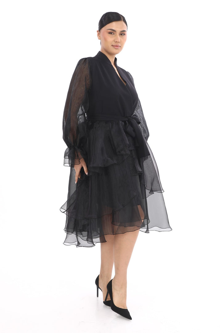 Plus Size Black Evening Dress for Women