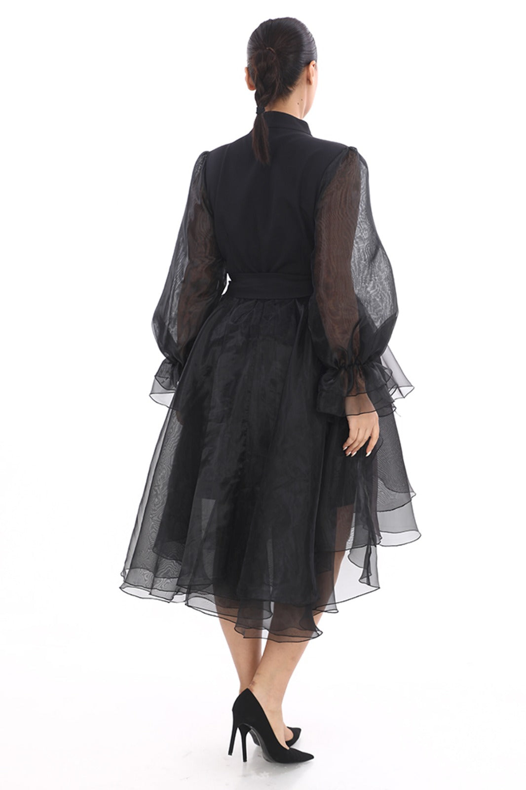 Plus Size Black Evening Dress for Women