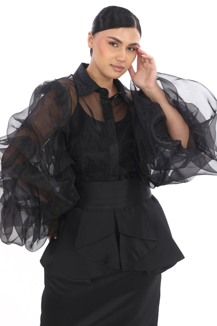 Plus Size Black Evening Dress for Women